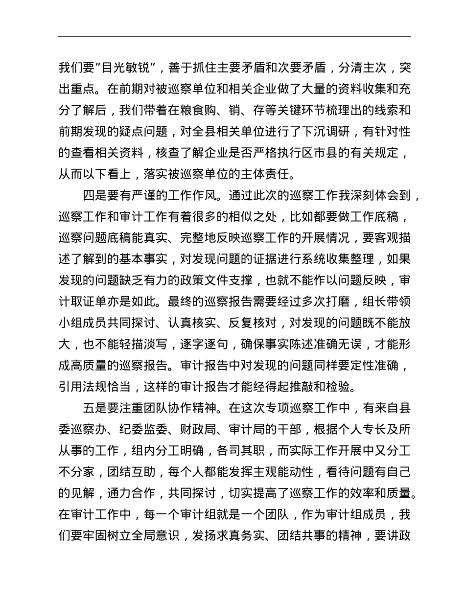 参加涉粮问题专项巡察心得体会.doc_第2页