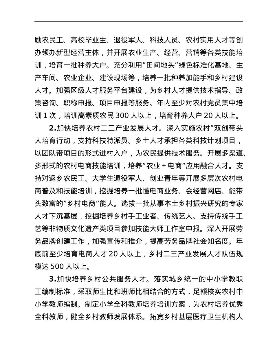 2022年区推进乡村人才振兴工作计划.Doc_第2页