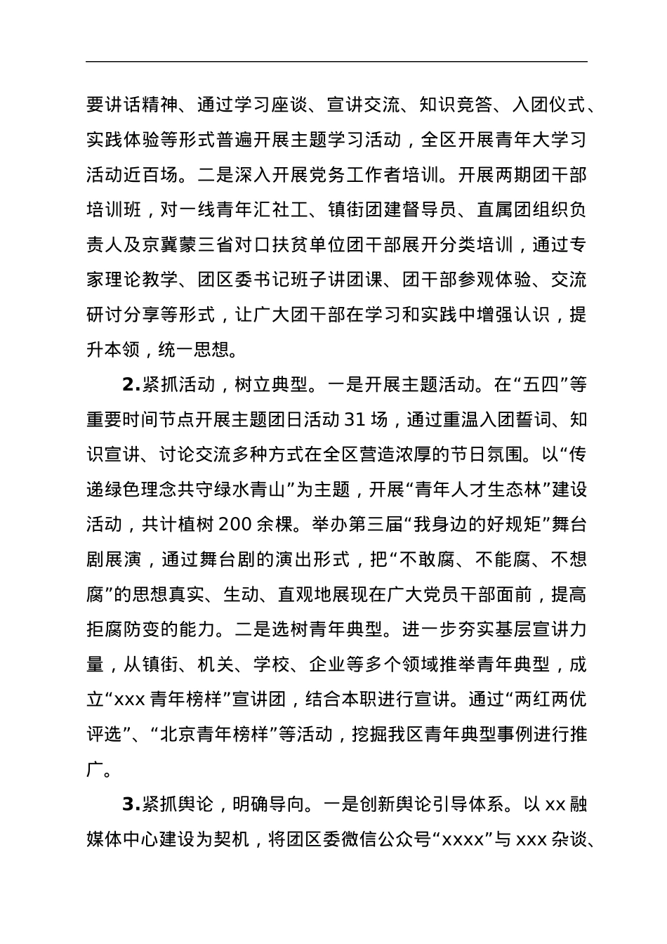 XXX共青团2022年一季度工作总结.docx_第2页