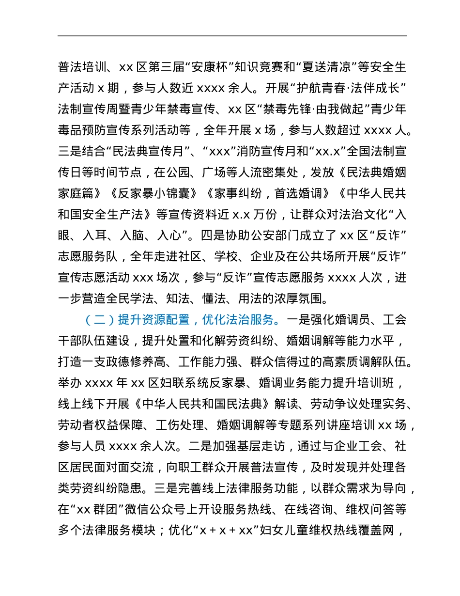 群团工作部2021年普法履职自评报告.Doc_第3页