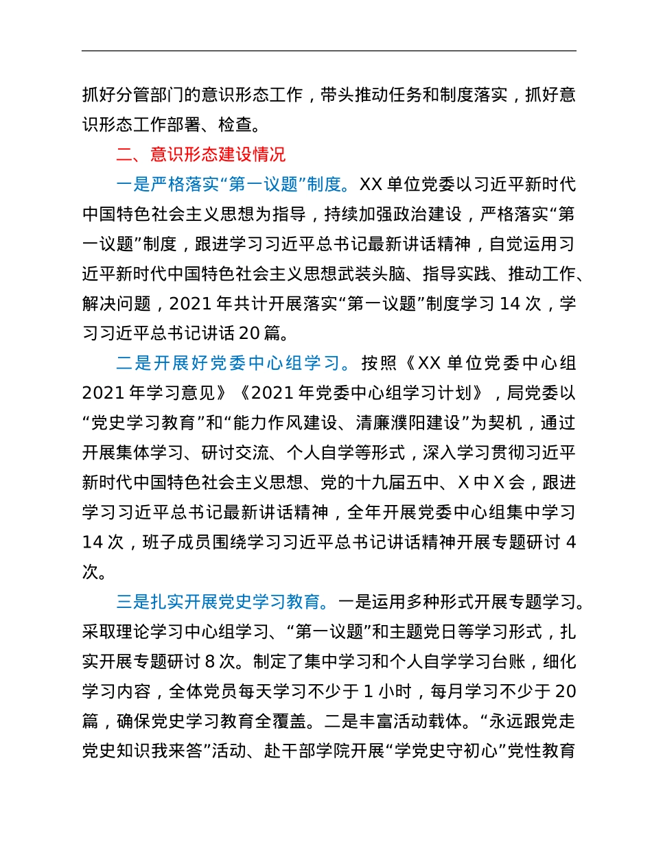 2021年度意识形态工作情况报告.Doc_第2页