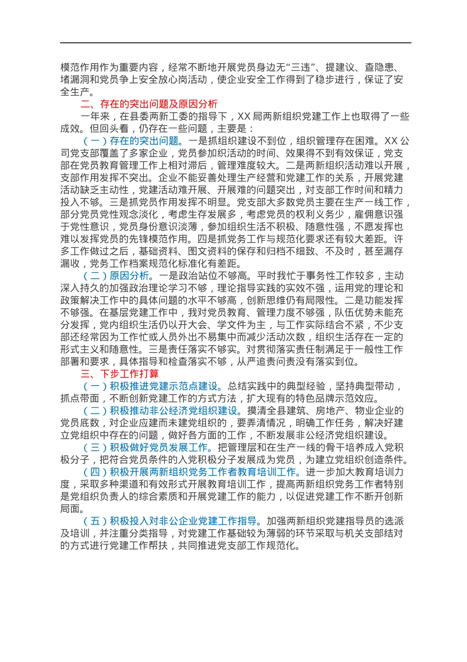 2021年度抓两新组织党建工作述职报告.docx_第2页