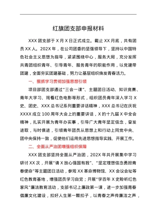 红旗团支部申报材料.docx