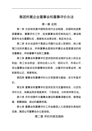 集团所属企业董事会和董事评价办法.docx