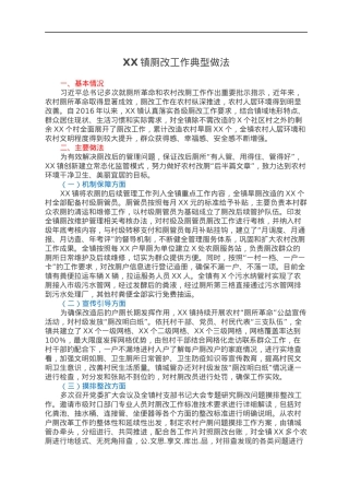 XX镇厕改工作典型做法.docx
