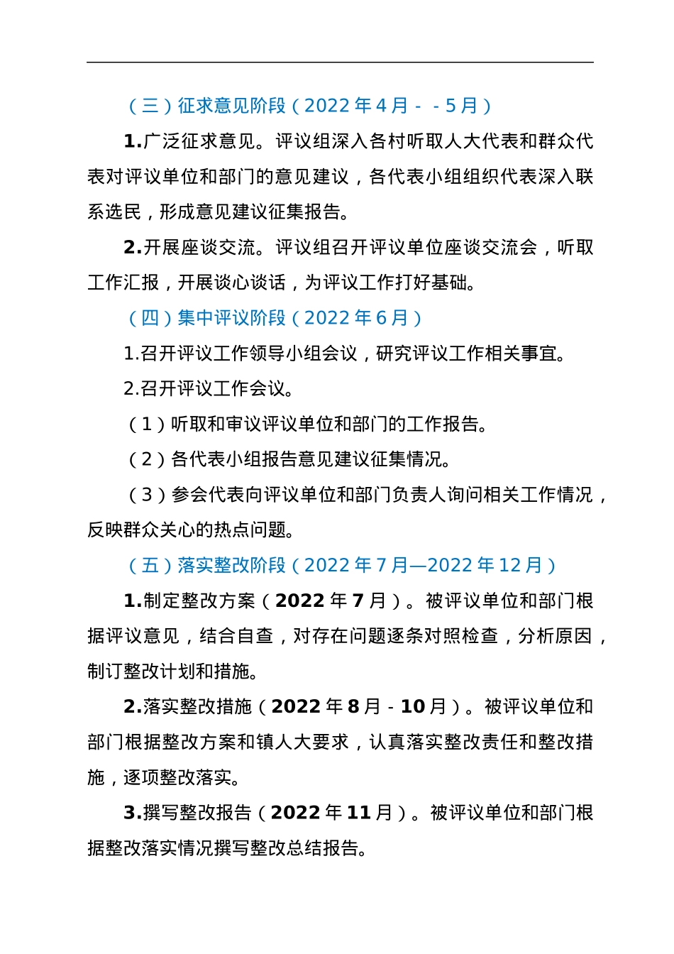 xx镇人大2022年评议工作实施方案.docx_第3页