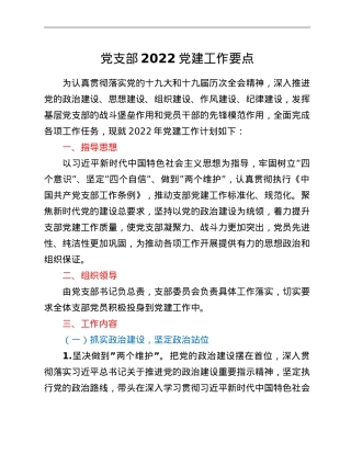 党支部2022党建工作要点.doc