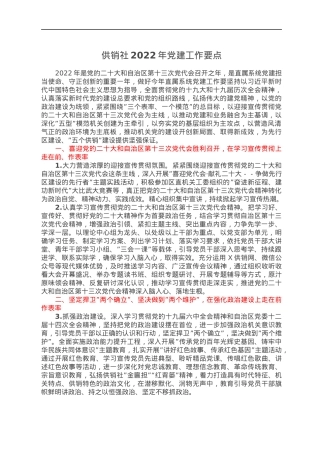 供销社2022年党建工作要点.docx