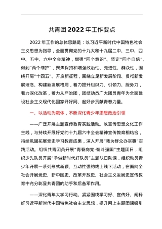 共青团2022年工作要点.docx