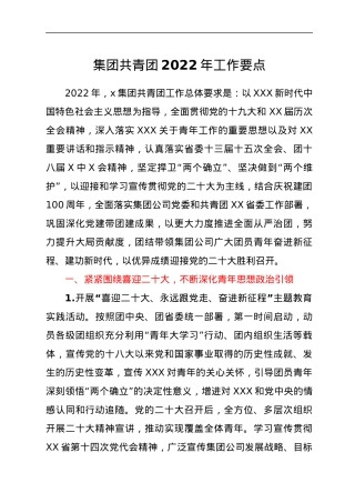 集团共青团2022年工作要点.docx