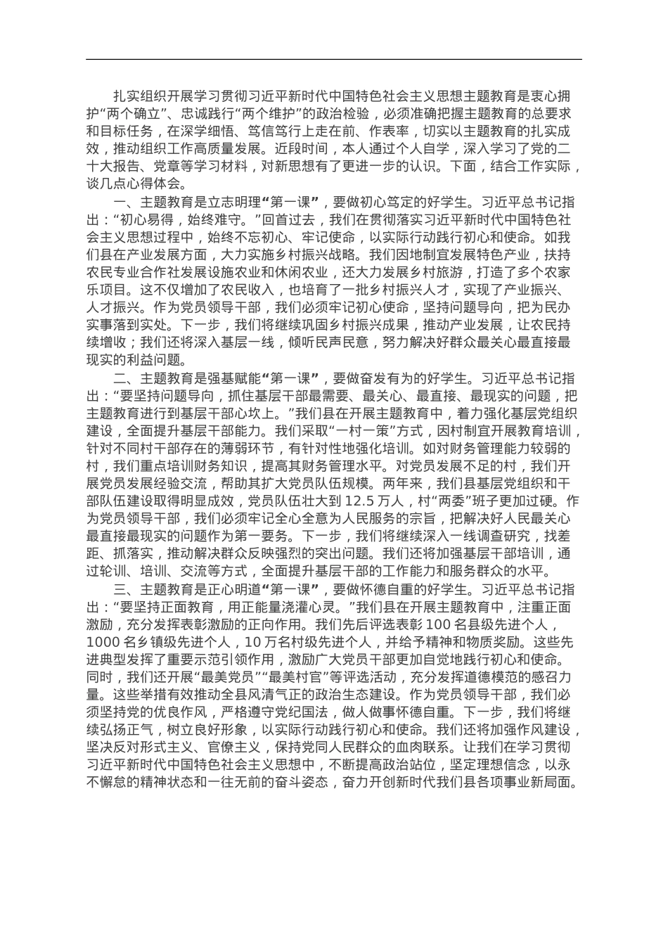 2023年度主题教育读书班关于乡村振兴研讨交流发言.doc_第1页