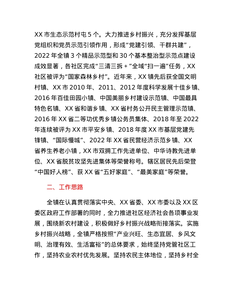 XX镇实施乡村振兴工作调研报告.docx_第2页