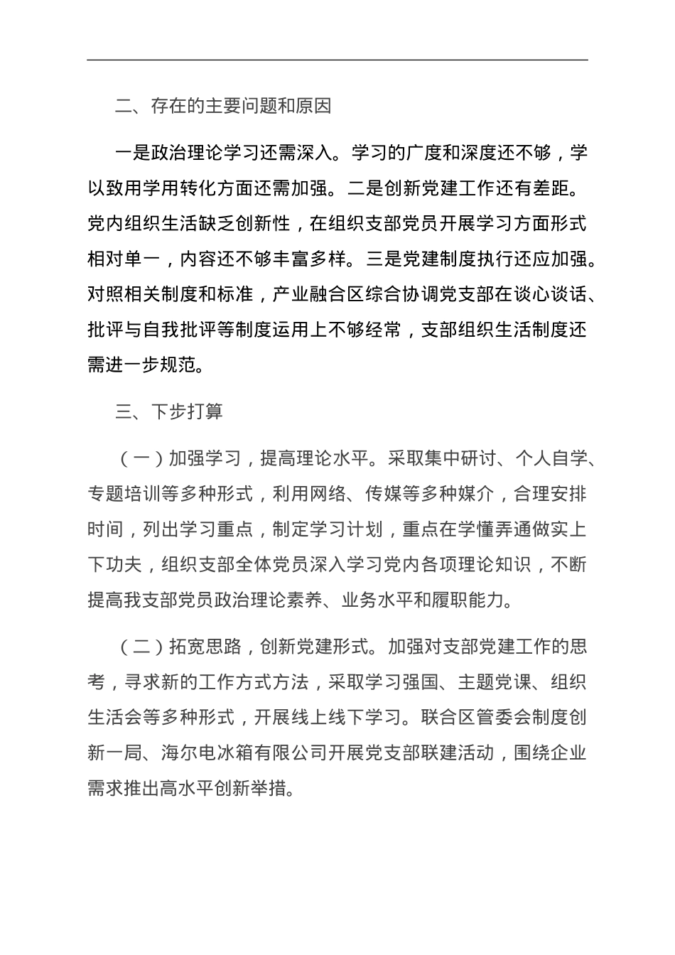 产业融合区党支部党建工作汇报.doc_第3页