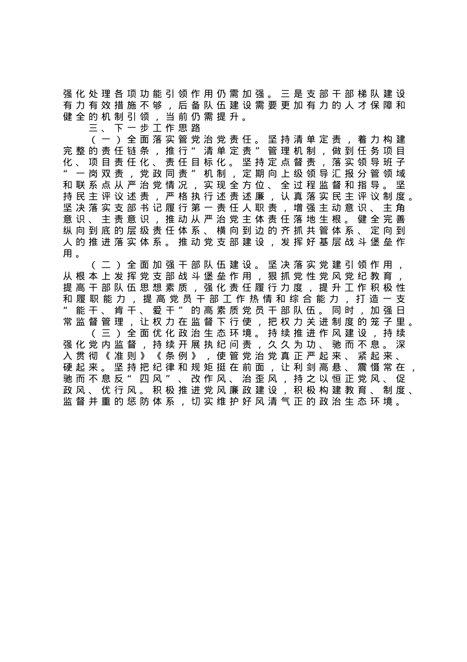 党支部书记半年履行全面从严治党第一责任人责任情况报告.docx_第2页