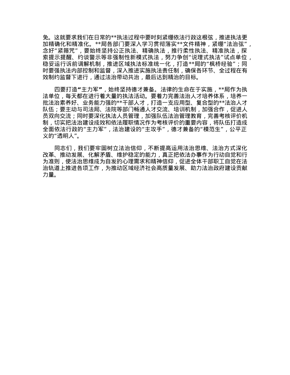 局长在2023年法治建设领导小组会议上的讲话.docx_第2页