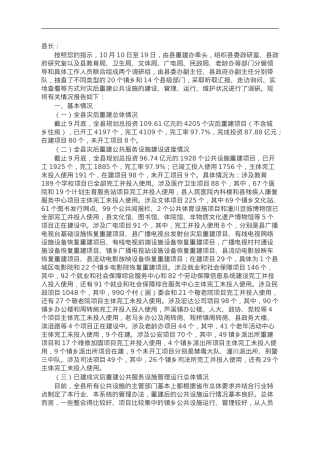 关于灾后重建公共服务设施运行管理情况的调研报告.doc