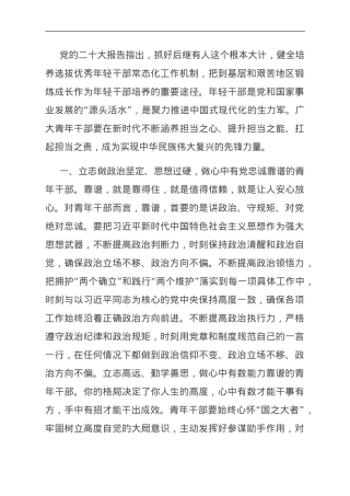 研讨发言：勇担时代责任争做时代青年.doc