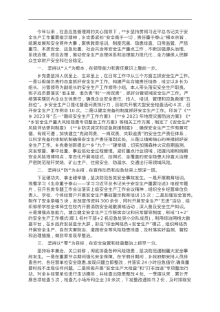 乡2023年安全生产工作情况汇报.doc