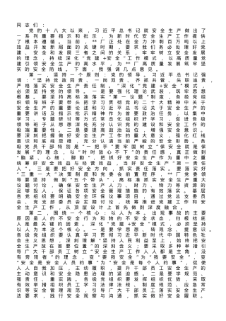 在2023年企业安全生产专题推进会上的讲话.doc