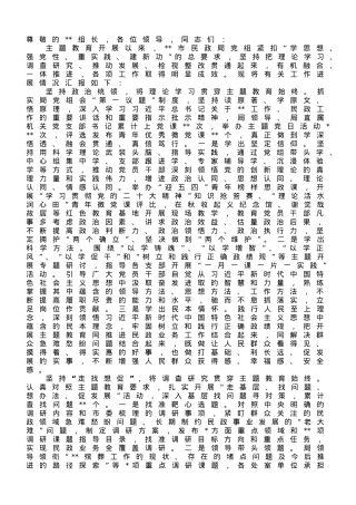 在第二批主题教育阶段性汇报会上的发言.doc