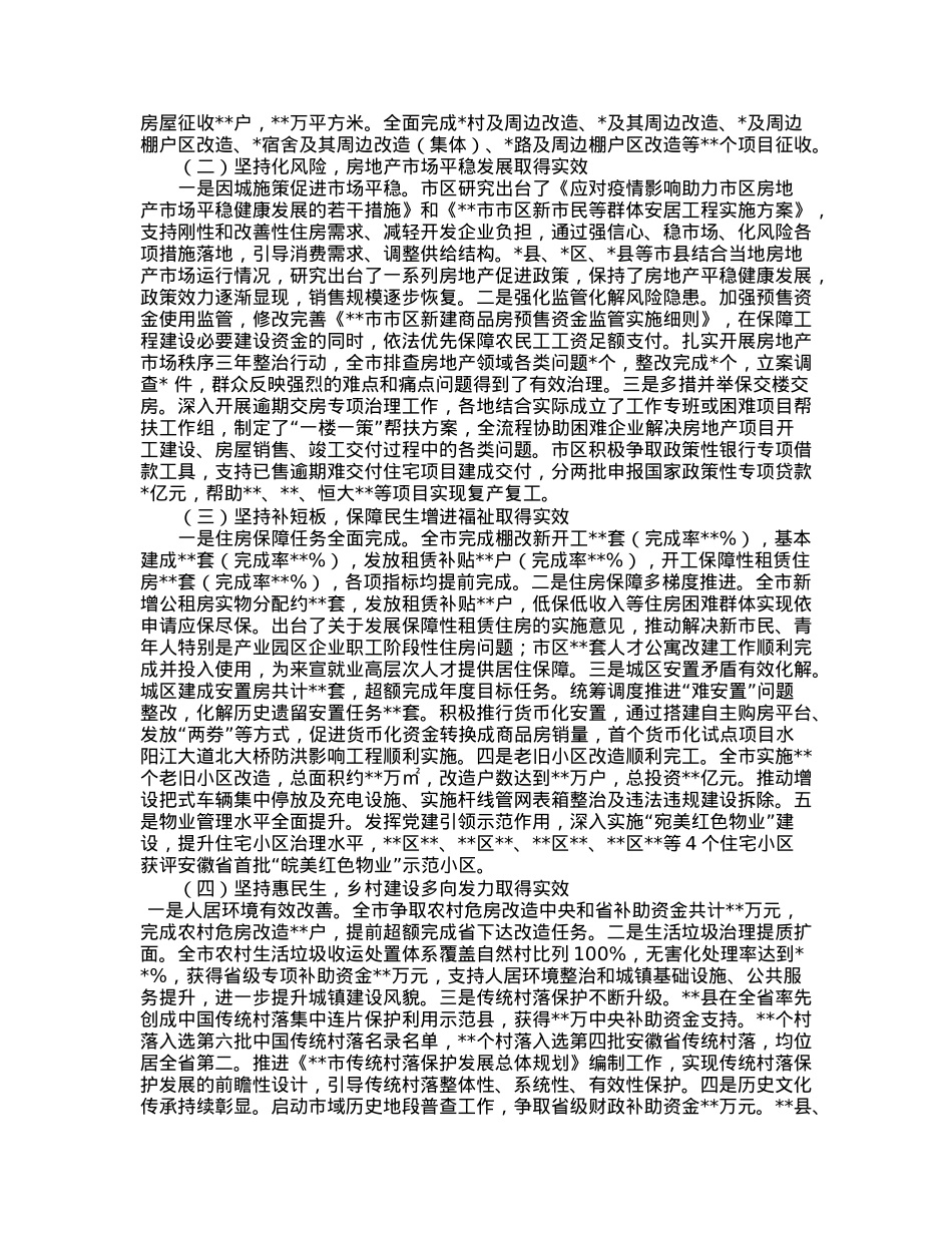 在全市住房城乡建设工作会议上的讲话.docx_第2页