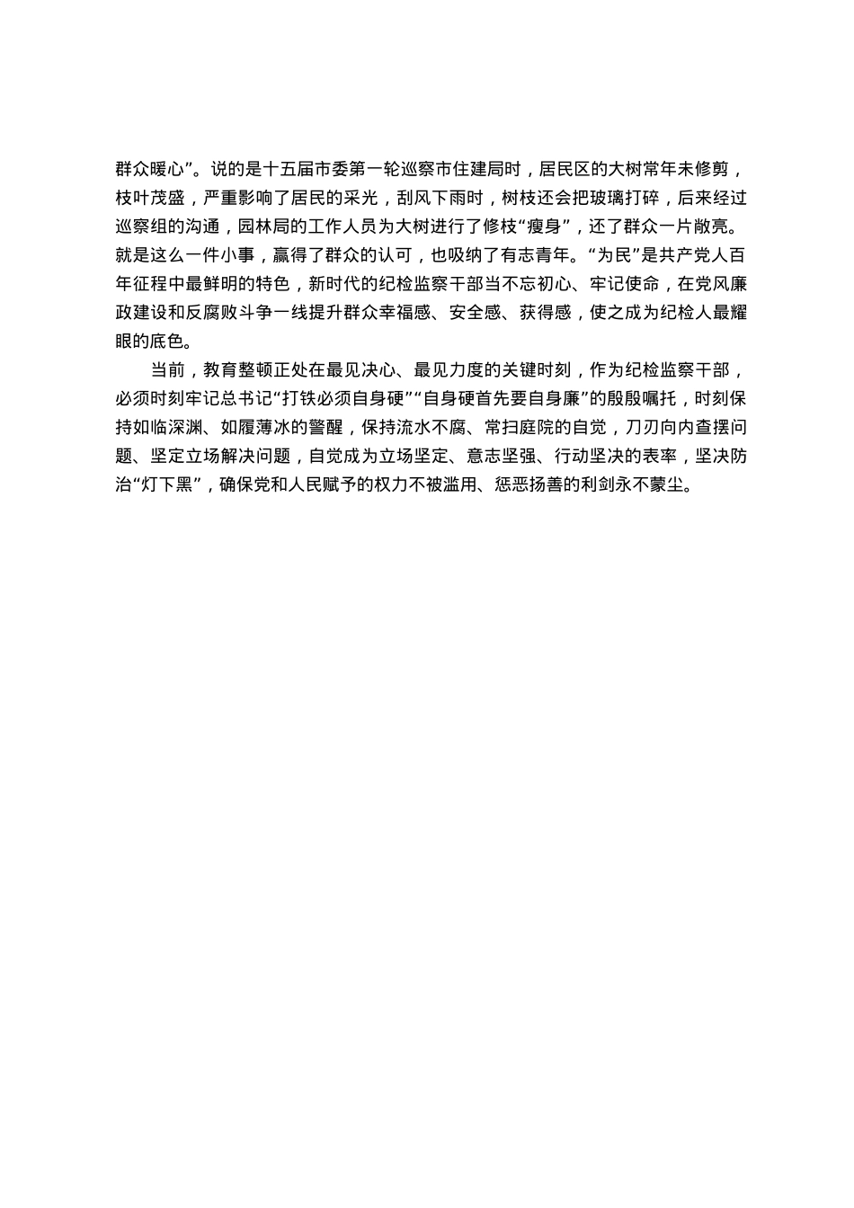 纪检监察干部队伍教育整顿检视整治环节学习心得体会.docx_第2页