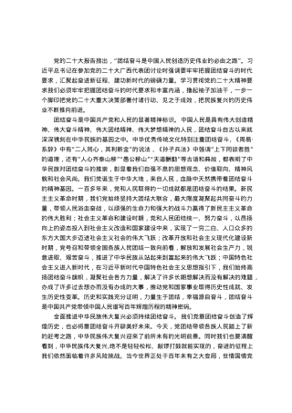 中心组研讨发言：把握团结奋斗时代要求 努力创造新的历史伟业.docx