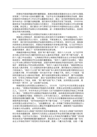 中心组研讨发言：促进民营经济做大做优做强.doc
