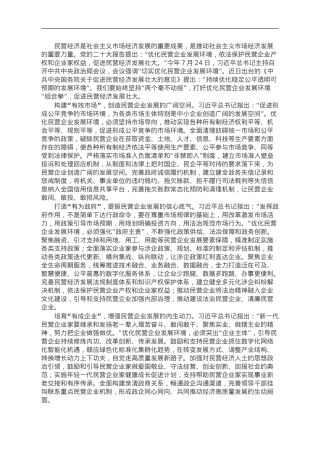 中心组研讨发言：切实优化民营企业发展环境.doc
