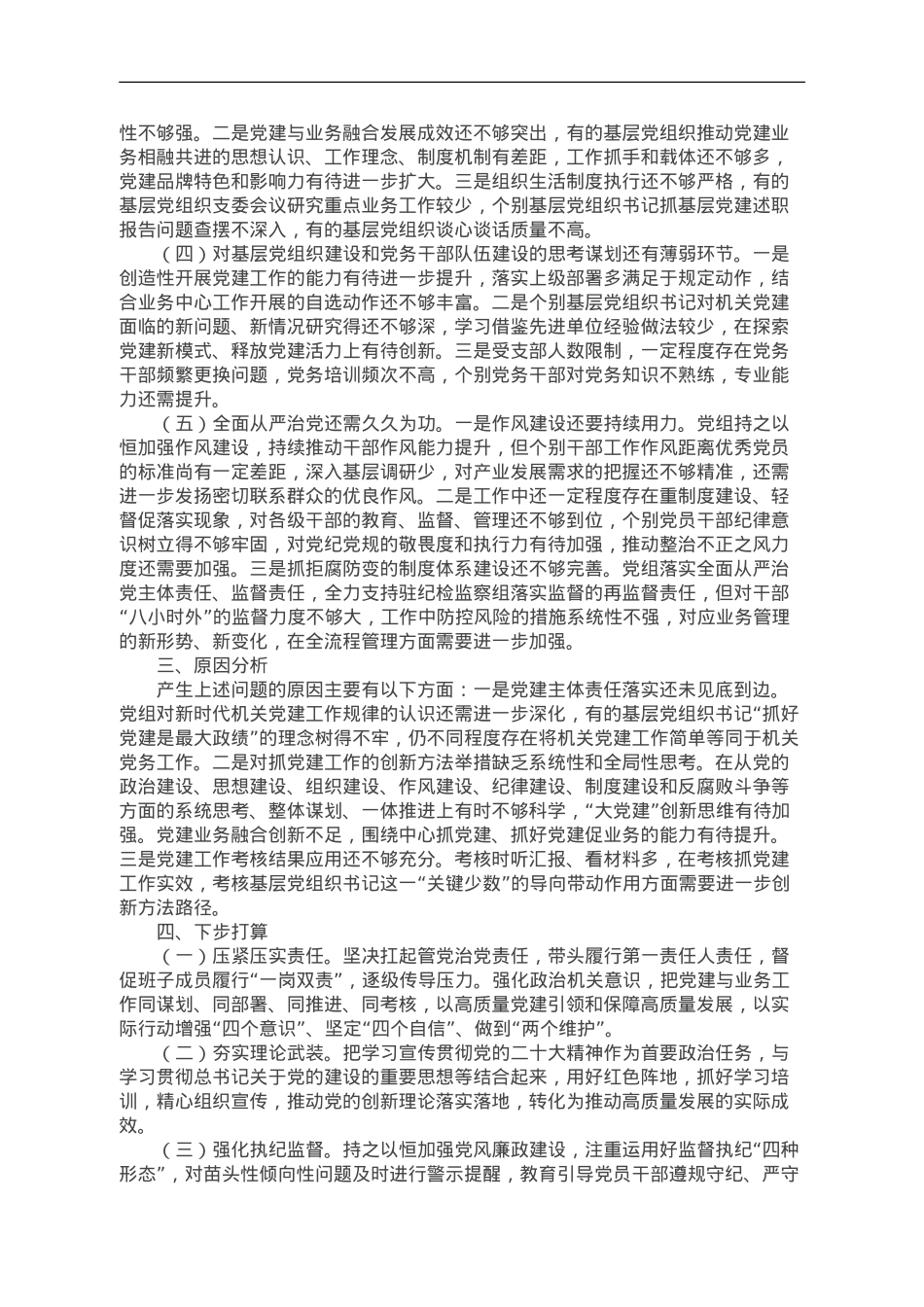 2023党组（党委）党建工作总结.doc_第3页