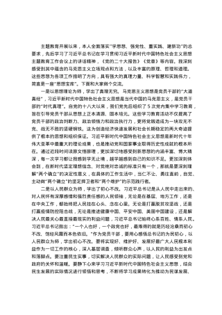主题教育理论学习专题研讨会发言材料.docx