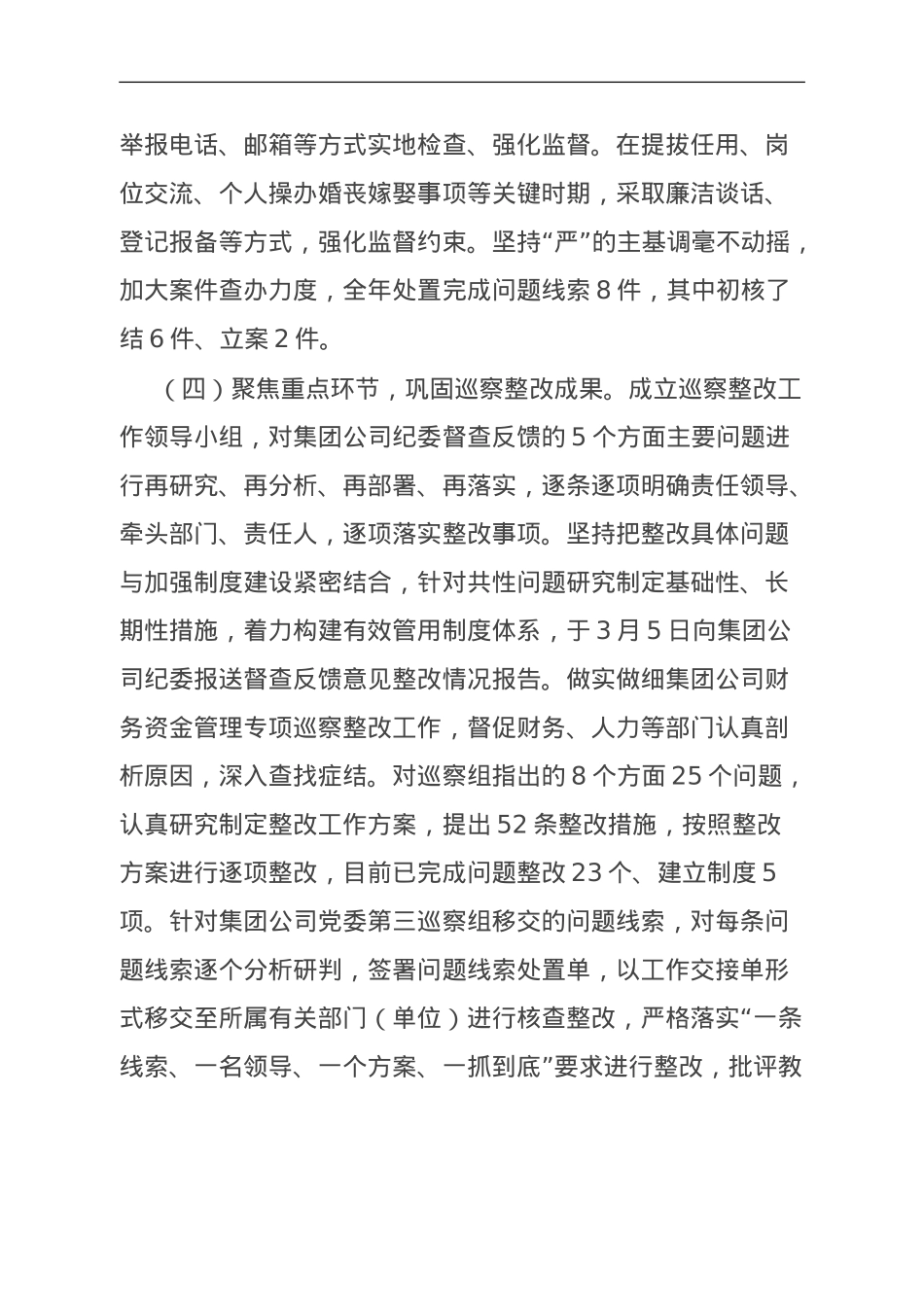 公司纪检工作2023年工作完成情况及2024年工作计划.doc_第3页
