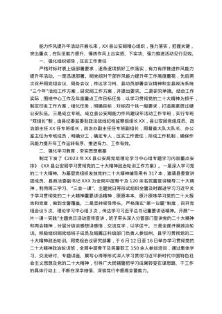 县公安局能力作风提升年活动情况总结.docx