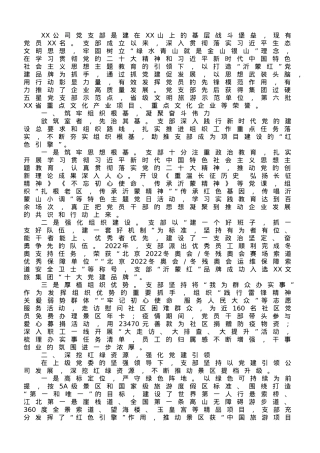 党支部党建赋能经验做法.doc