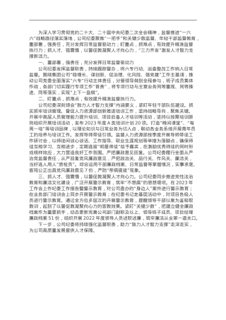 公司纪委经验做法：“三力齐发”激发人才智力支撑新活力.doc