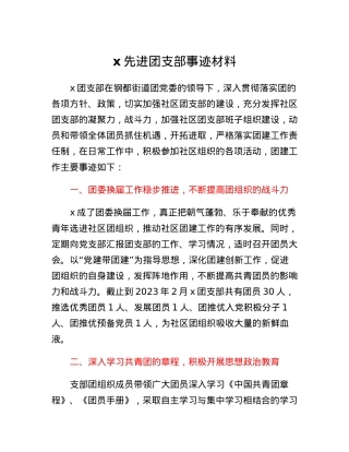 先进团支部事迹材料.docx
