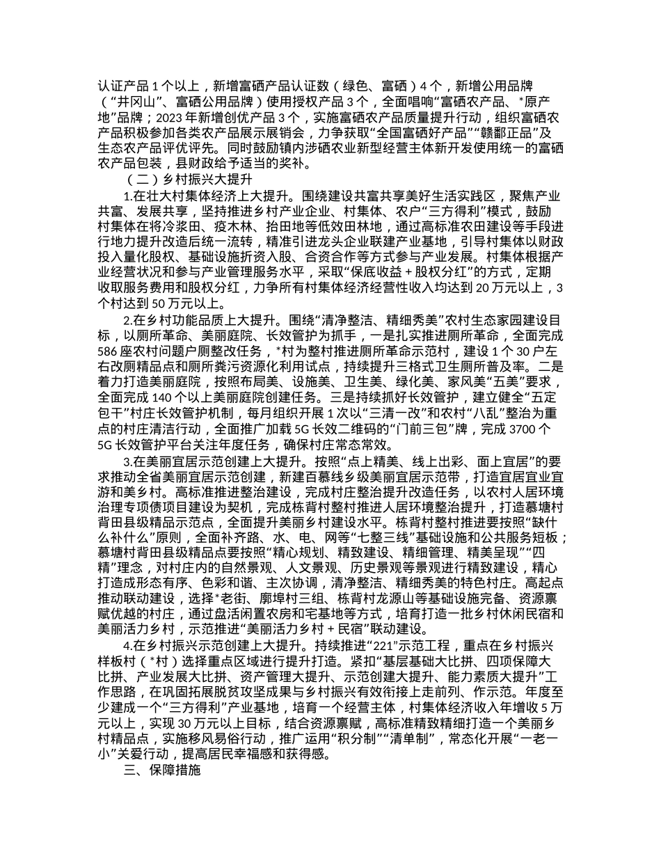 镇2023年“富硒项目大比拼、乡村振兴大提升”工作方案.docx_第2页