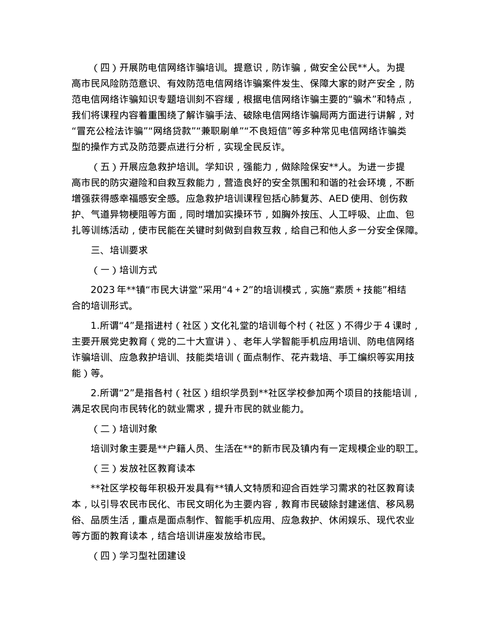 镇2023年开展“市民大讲堂”实施方案.docx_第2页