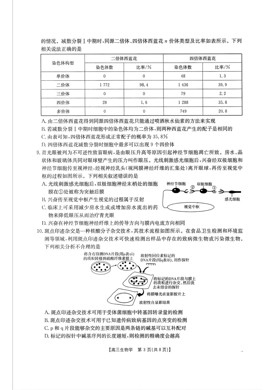 福建、广东金太阳2025届高三12月联考生物+答案.pdf_第3页