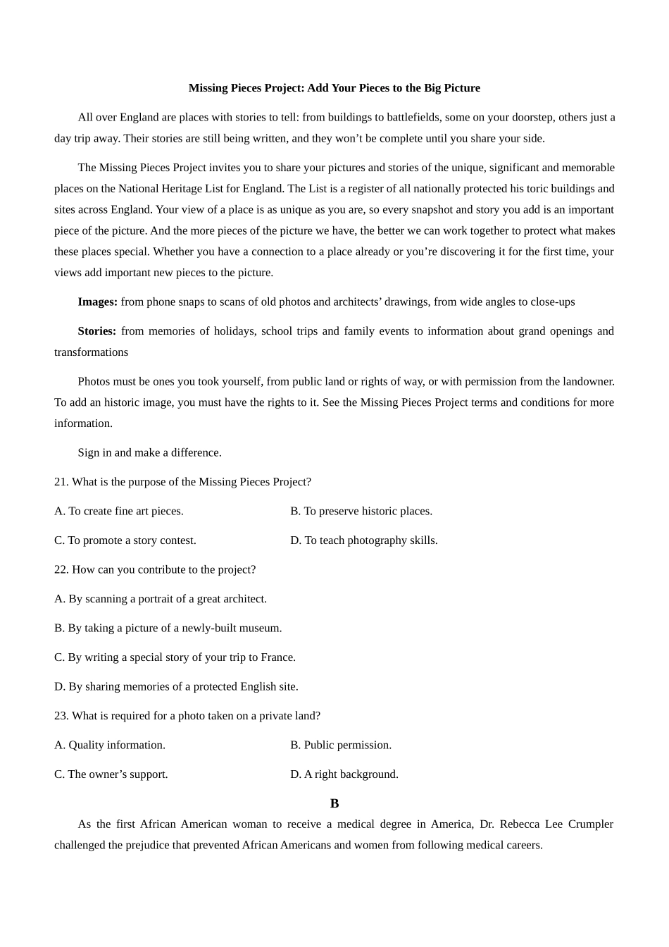 山东省百校大联考2024-2025学年高三上学期12月学情诊断 英语.docx_第3页