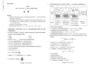 河南省天一大联考2024-2025学年高三上学期1月期末化学.pdf