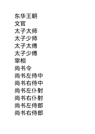 东华王朝文官等级制度.docx