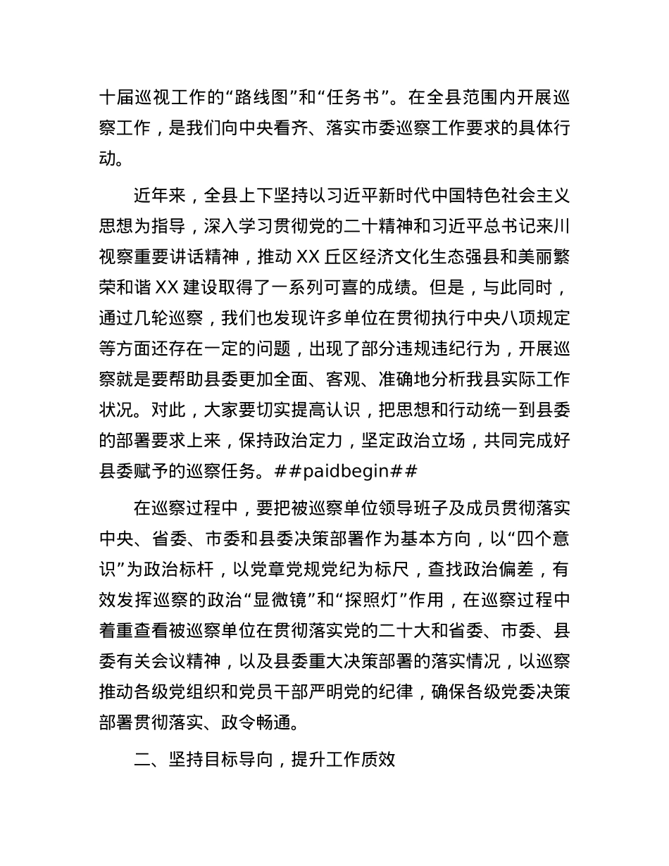 在乡村振兴领域专项巡察工作汇报会上的讲话.docx_第2页