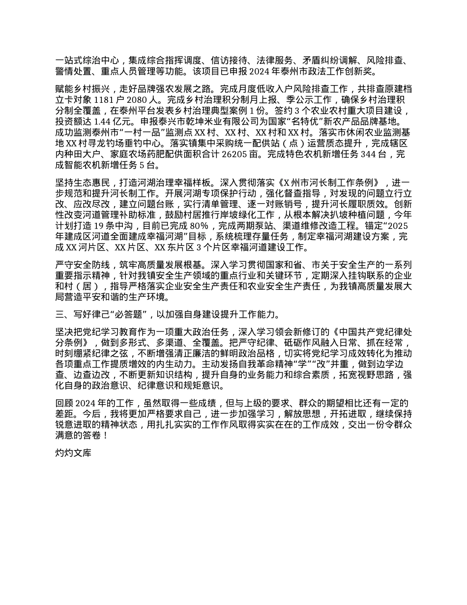 乡镇X委副书记个人述职报告.docx_第2页