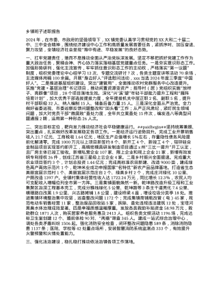 乡镇班子述职报告.docx