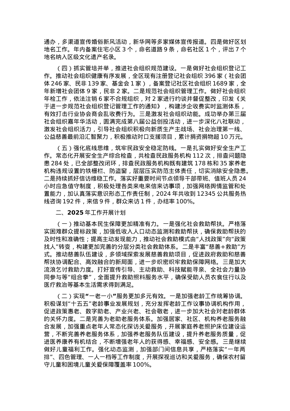 民政局2024年工作总结及2025年工作计划.docx_第2页