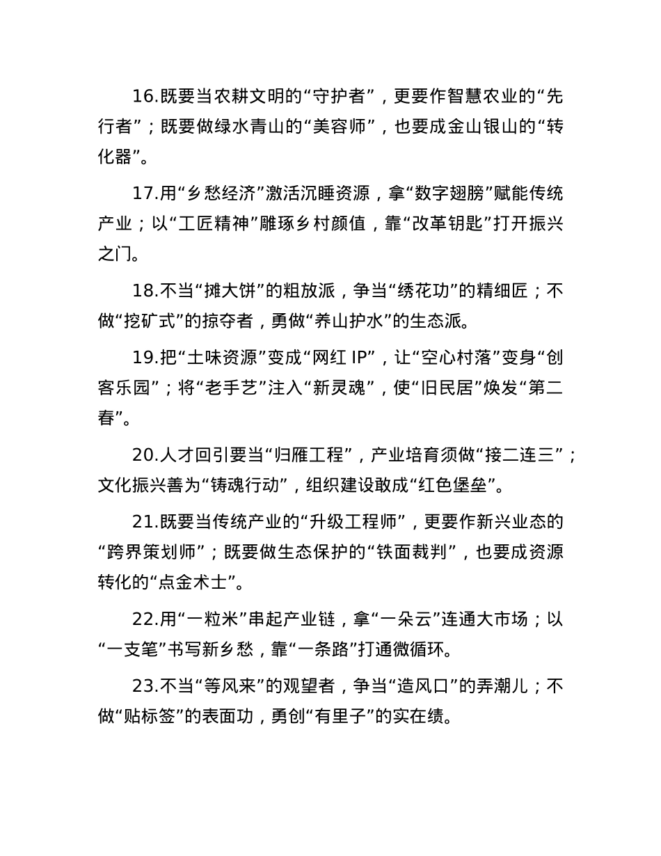 乡村振兴类排比金句25例.docx_第3页