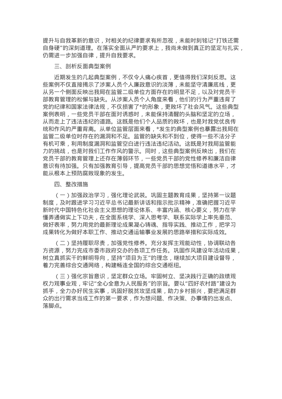 2025年市局党组成员民主生活会发言.docx_第3页