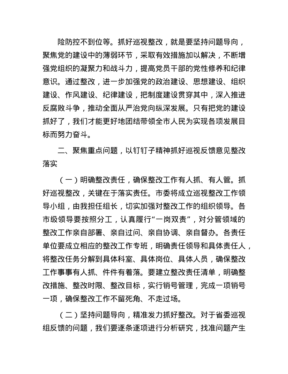 市委书记在落实省委巡视组反馈意见整改工作动员会上的讲话.docx_第3页