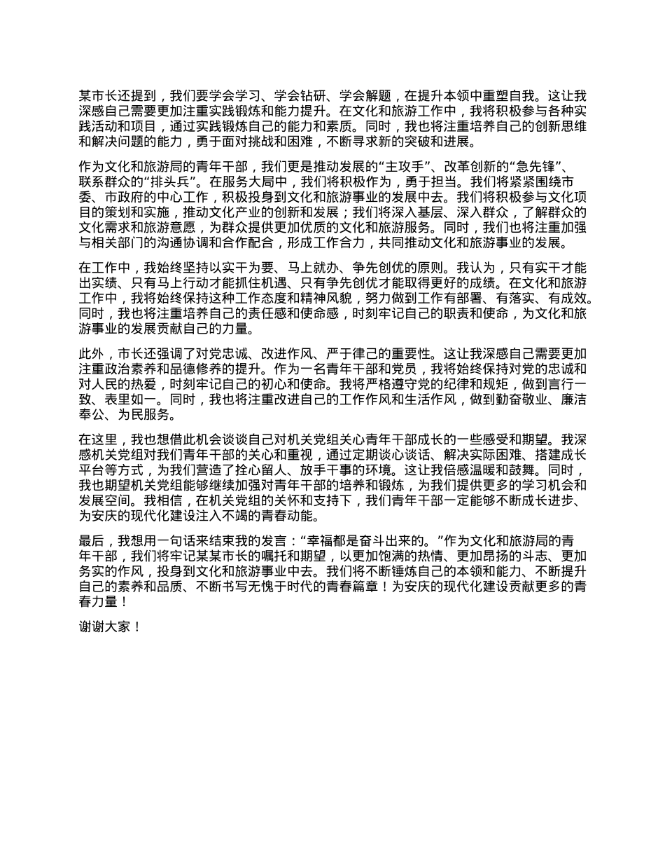 市文旅局干部在全市青年干部座谈会上的发言.docx_第2页